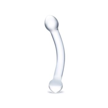 Gläs Curved - G-Punkts Glas Dildo