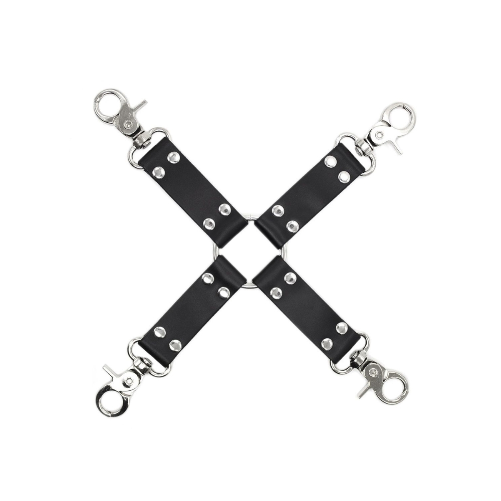 BDSM Hogtie i Imiteret Læder - Kun 99 DKK hos Winkwink.dk