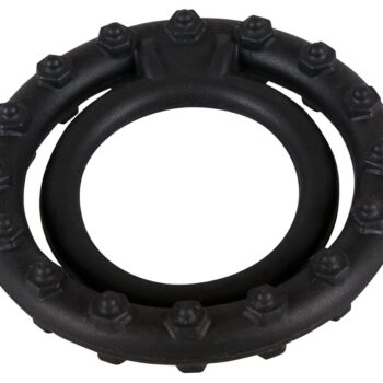 Steely Cockring" penisring med testikelring, silikone