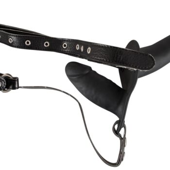 Strap-On âDouble Black Siliconeâ med dobbeltdildo