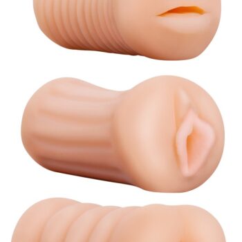 3-delt Masturbatorset âXXX To-Go Threesomeâ oralt, vaginalt, analt