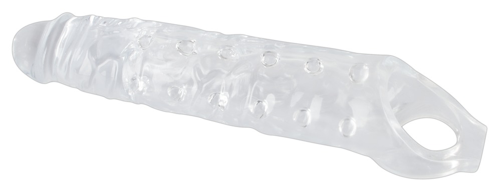 Penishylster "Penis sleeve" med testikelring, nopper