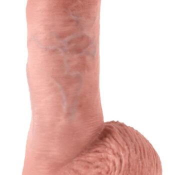 8" Vibrating Cock with Balls