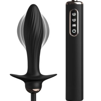 Analvibrator Auto-Throb Inflatable Vibrating Plug