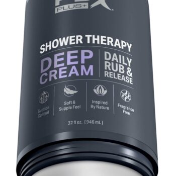 Masturbator "Shower Therapy Deep Cream" med aftagelig sugekop