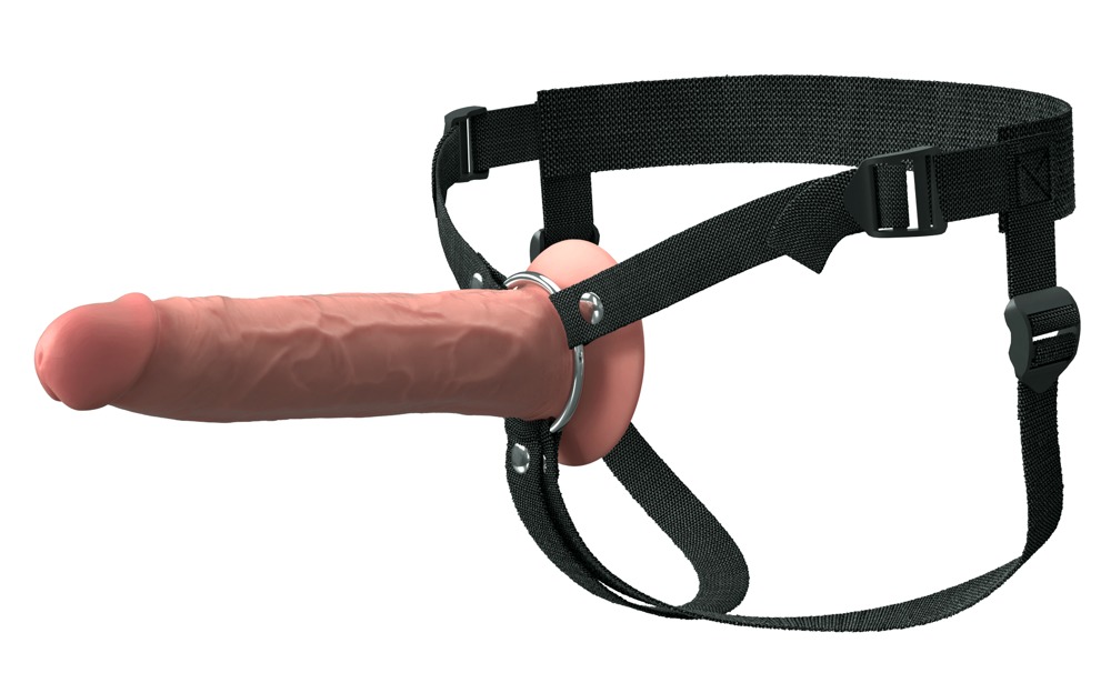 Penishylster "Hollow Silicone Strap-onâ med harness
