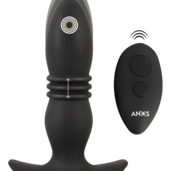 Vibro-analplug RC Thrusting Massager med fjernbetjening