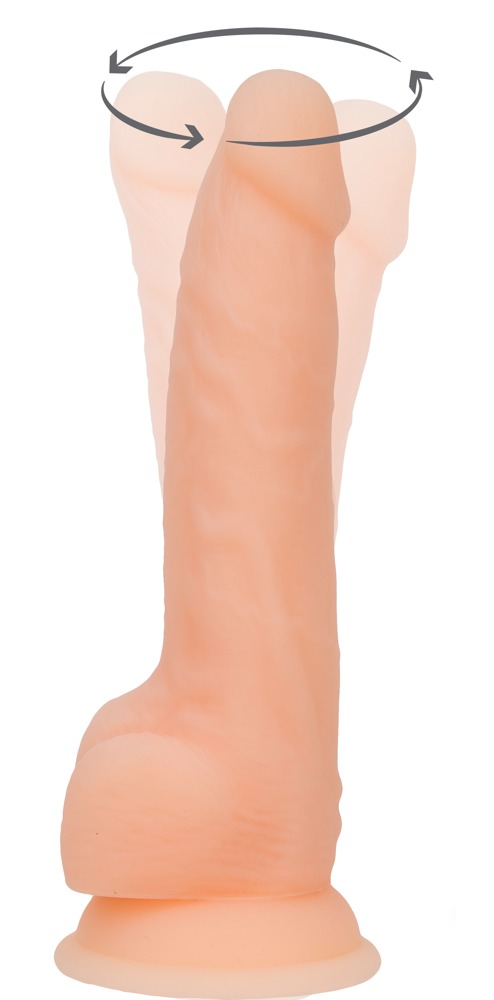 Naturlig vibrator "8" roterende og vibrerende dong" med sugekop