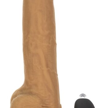 9" Stødende naturdildo
