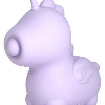 Lay-on-vibrator "Karma Lilac" i et sødt enhjørningedesign