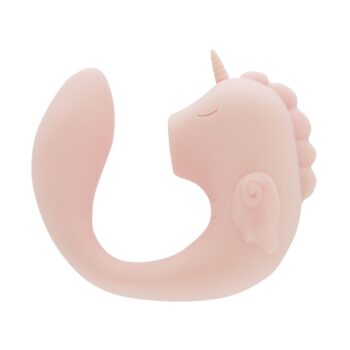 Vibrator "C-Horse Coral Throb" med klitorisstimulator