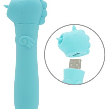 Minivibrator med USB-stik under enhjørningens hoved