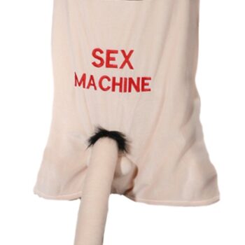 Forklæde "Sex Machine" med 52 cm lang plys-penis