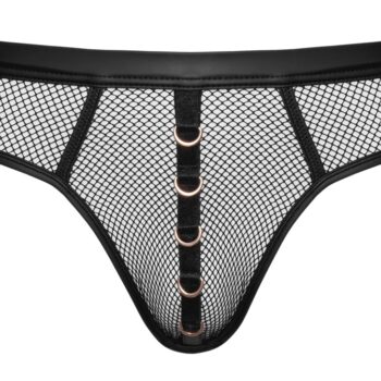 Net-string med stilfulde wetlook detaljer