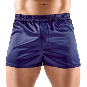 Satin-pants med åbning foran