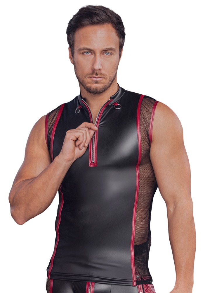 Skjorte i et 2-farvet mat look