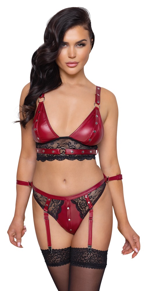 Bralette og stroppe-trusse