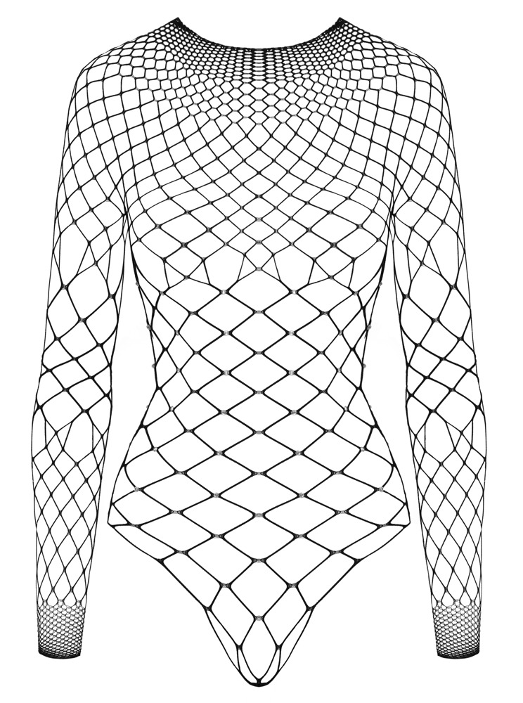 Mesh-body med rhinsten-besætning