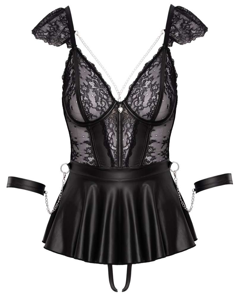 Babydoll inklusive åben g-streng