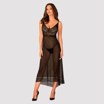 Kjole "Estiqua" i elegant transparens