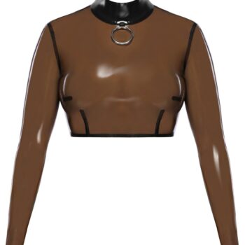 Latex-Skjorte med stor frontring