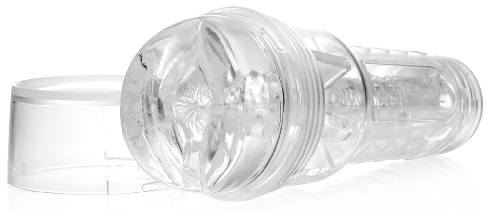 Masturbator "Ice Crystal" med rillet og noppet lystkanal