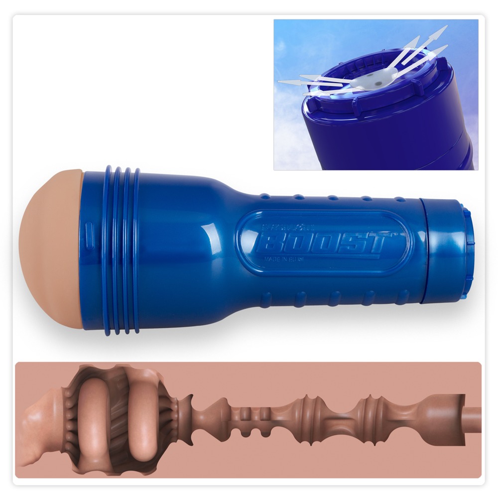 Masturbator âBoostâ mit Turbo Tech Ringen und intensiver Stimulationsstruktur