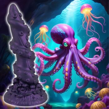 Dildo "Octopus Prime" med sugekop