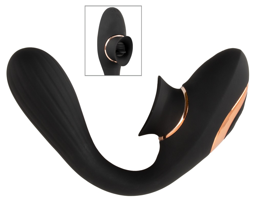 "Fleksibel klitorisvibrator" med bevægelig tunge