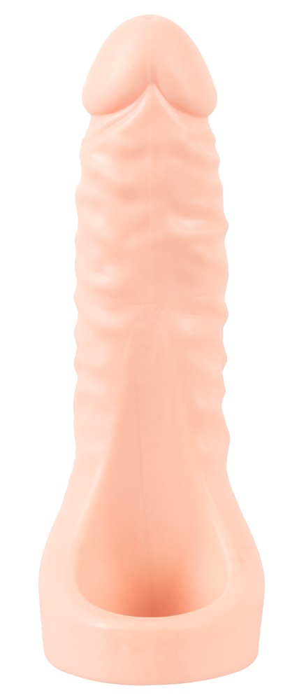 Penis-/testikelring "Double Fucker + Vibration" med fleksibel naturlig vibrator