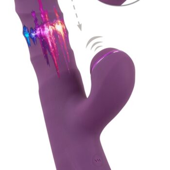 Rabbitvibrator med stød- og bankefunktion