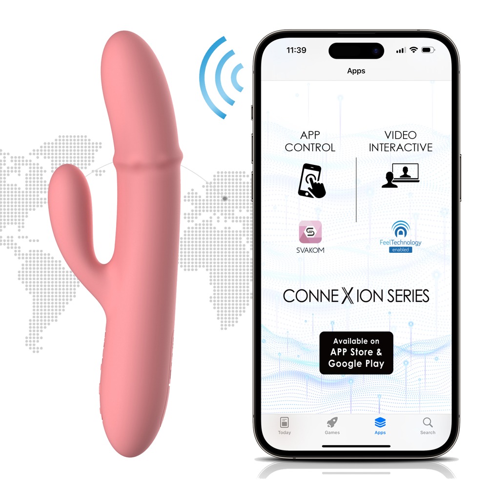 Rabbitvibrator "Mora Neo" med bevægelig massagering