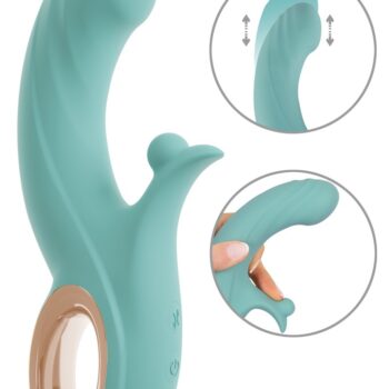 Stødvibrator med kugle-klitorisvibrator