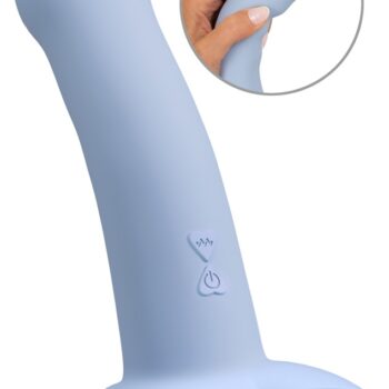 Vibrator âHeart Guy Blueâ med hjerteformet sugekop