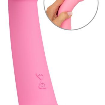 Vibrator "Heart Guy Pink" med hjerteformet sugekop
