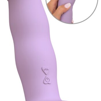 Vibrator "Heart Guy Purpleâ med hjerteformet sugekop
