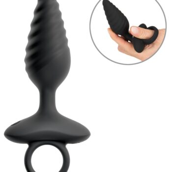 Vibrerende analplug i spiralform