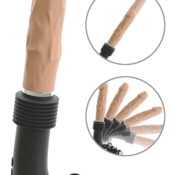 Stødvibrator "RC Fucking Machine Flesh" med aftagelig sugekop