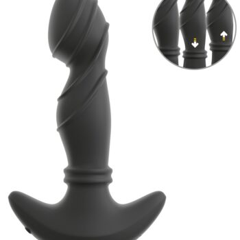 Prostata-vibrator med rimming-massageringe