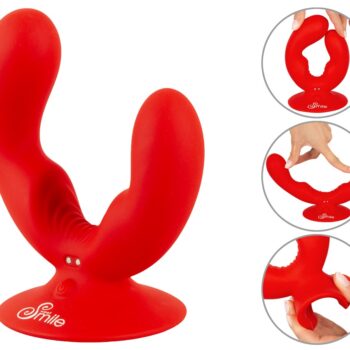 Dobbeltvibrator med sugekop