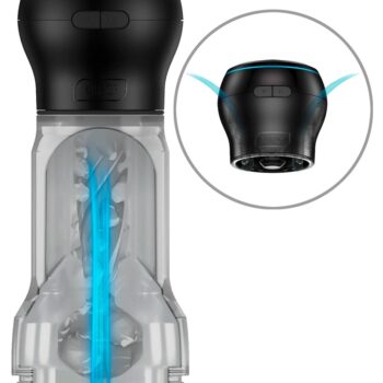 2-delt masturbatorsæt âFeel Pocket Stroker Crystal + PowerBlow Comboâ