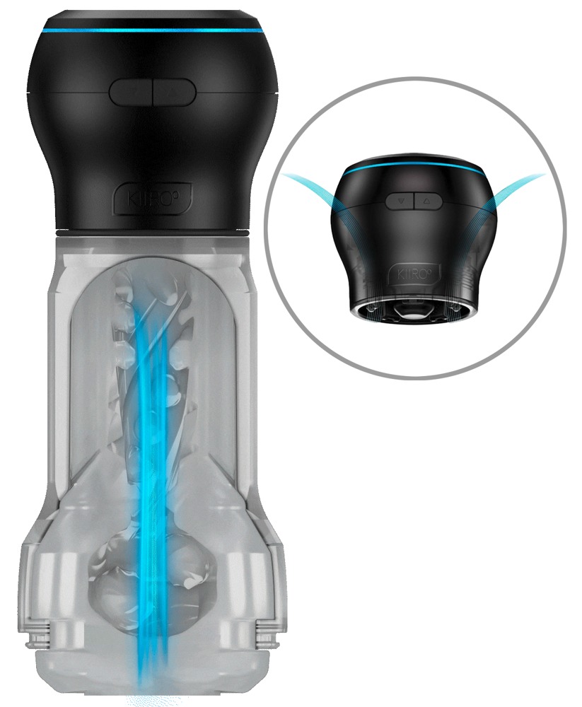 2-delt masturbatorsæt âFeel Pocket Stroker Crystal + PowerBlow Comboâ