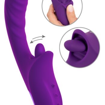 Vibrator "be Naughty" med tunge-klitorisstimulator