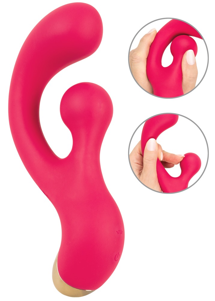 Rabbitvibrator "G-Spot" med roterende klitorisstimulator