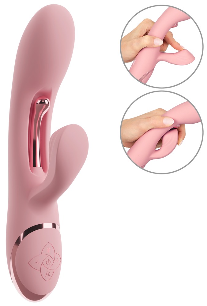Rabbit Vibrator "AVENORâ med vibrerende metaltunge til G-zonen
