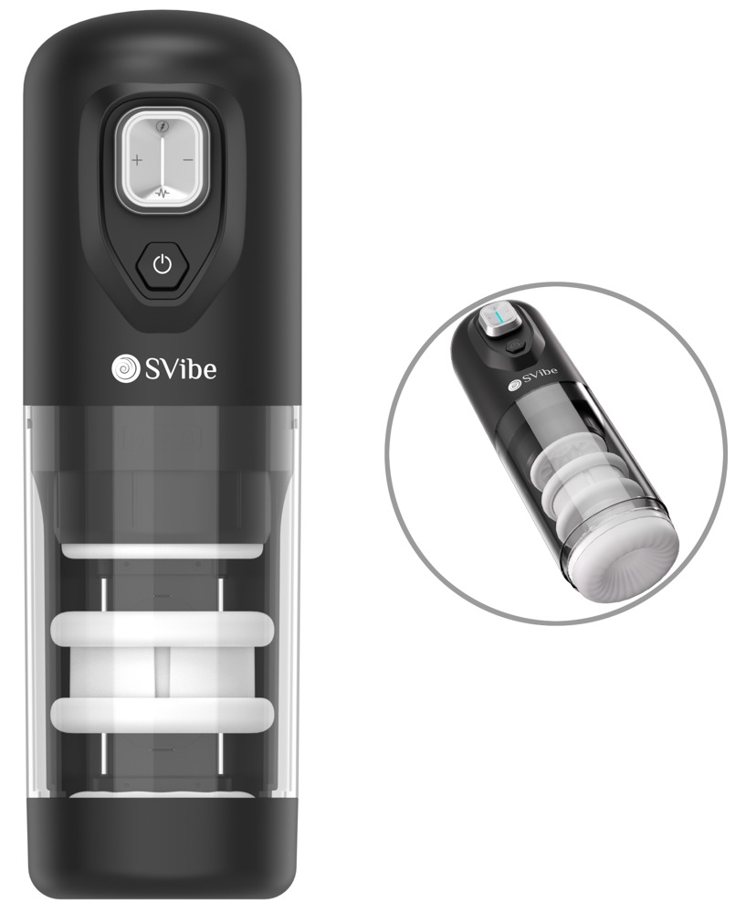 Masturbator âJET IKONâ med varme, vibration og stødmassage