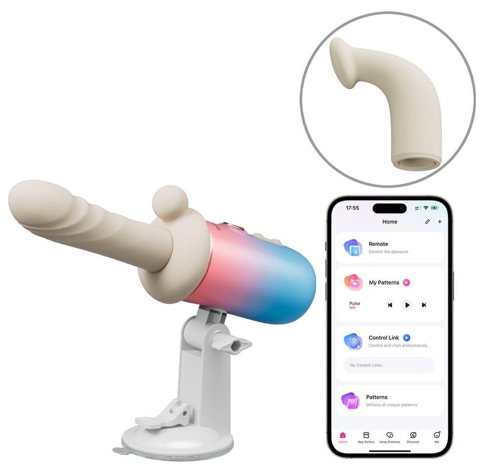 Stødvibrator "Spinel" med 5-delt tilbehør