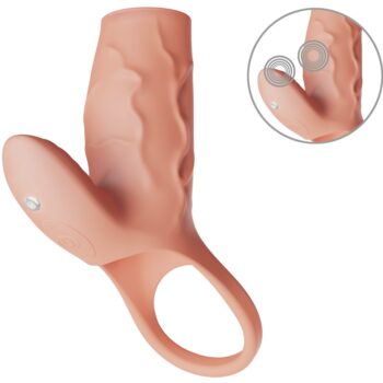 Penishylster "RealSleeve Clitâ med 2 motorer