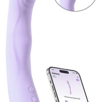 Stødvibrator "Selenaâ med varmefunktion