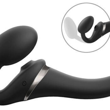 Strapless Strap-on "Multi Orgasm Bendable" med 3 motorer